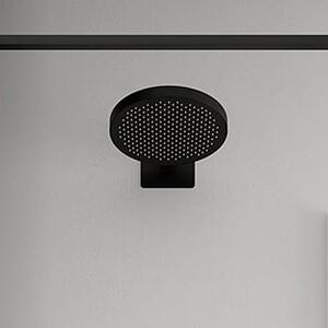 Oltens Vann cap de duș 26x26 cm rotund negru mat 37007300