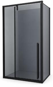 Cabina dus HYDRA 80x100 dreptunghiulara, sticla fumurie securizata 6 mm, profil negru mat