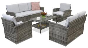 Mobilier de grădină Monaco Coffee 7 Garden Point gri