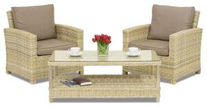 Mobilier de grădină din technorattan Bristol Terrace Garden Point bej