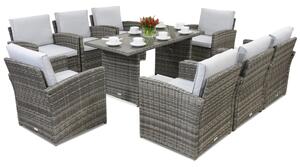 Mobilier terasă Monaco Premium 8 Garden Point gri