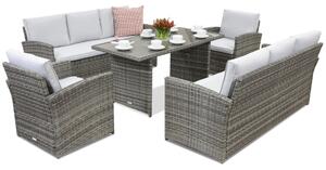 Mobilier terasă Monaco Apetito 8 Garden Point gri