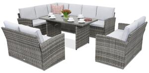Mobilier de exterior Monaco Comida 9 Garden Point gri