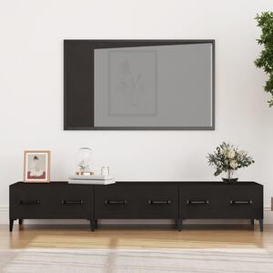 Comodă TV, negru, 150x34,5x30 cm, lemn prelucrat
