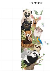 Autocolant de perete „Animale din pădure 4” 52x113 cm