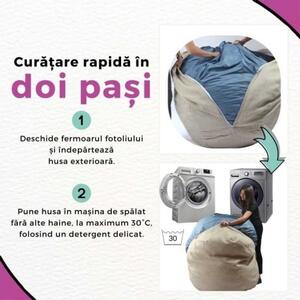 Set Fotoliu Matusalem cu Perna, Material Textil - Blossom