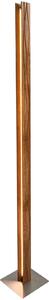 Elobra Lampadar LED Atacama, stejar/nichel mat, înălțime 150 cm, lemn, reglabil, Lemn, Camera de zi / sufragerie, Lemn