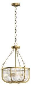 Quintiesse QN-ROUX3-NBR - Candelabru ROUX pe lanț, 3xE27/60W/230V, auriu