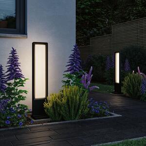 Paulmann bornă luminoasă LED Reana, antracit, 83 cm metal IP44, Negru, Metal, Modern