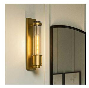Quintiesse QN-WELLINGTON1-AB - Aplica de perete pentru baie WELLINGTON, 1xE27/60W/230V, IP44, finisaj auriu