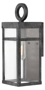 Quintiesse QN-PORTER-S-DZ - Aplică de perete pentru exterior PORTER S, 1xE27/60W/230V, IP44, negru