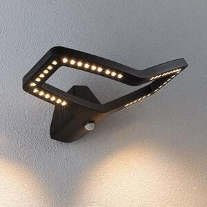 Paulmann LED cu senzor pentru iluminat exterior de perete Alara, antracit, IP44, Negru, Metal, Modern