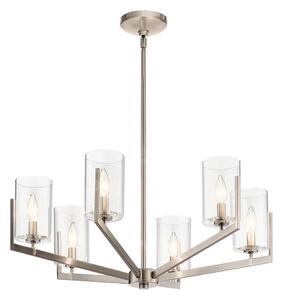 Quintiesse QN-NYE6-CLP - Lustru cu tijă NYE 6xE14/40W/230V crom mat