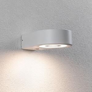 Paulmann LED senzor în aer liber lampă de perete Silma alb 1 bec IP44, Alb, Aluminiu, Modern, Perete rotund