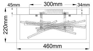 Quintiesse QN-STYX-LED-F-BG - Plafonieră LED STYX/8W/230V negru/auriu