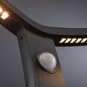 Paulmann Bornă luminoasă inteligentă Alara, RGBW antracit IP44, Negru, Metal, Modern