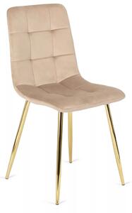 Scaun de dining din catifea crem YORK, din stoc intern