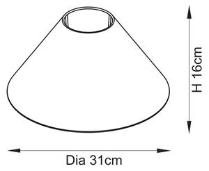 Endon 119972 - Lampă de masă AVEBURY 1xE27/10W/230V alamă/gri