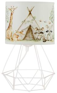 Lampă de masă pentru copii KIDS ROOM 1xE27/60W/230V, diametru 18 cm, cu animale