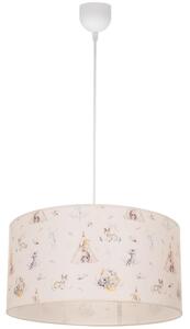 Lustră pentru copii KIDS ROOM, 1xE27/60W/230V, diametru 40 cm, cu animale