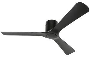 HOMCOM Ventilator de Tavan Reversibil, Ventilator Exterior sau Interior, cu Montare pe 3 Lame cu Telecomandă, Ф132x21 cm, Negru | Aosom Romania