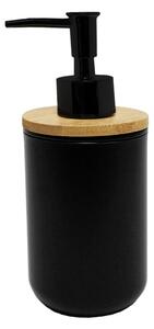 Dozator de săpun lichid negru din plastic 91 ml Smart – douceur d'intérieur