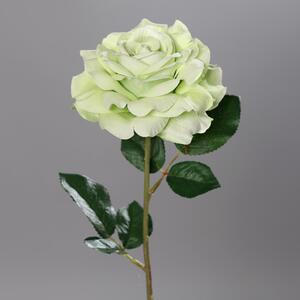 Trandafir artificial verde-crem - 56 cm