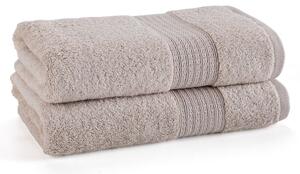 Set de prosoape din bambus ALMA crem 50 x 100 cm 2 buc