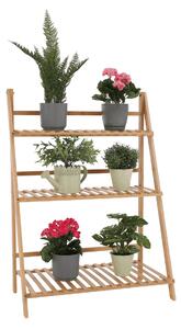 Suport de flori din bambus Nepel Tip 1, 70 x 40 x 96 cm