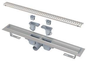 Rigola dus faiantabila iesire laterala si capac perforat crom 550 mm Alcadrain APZ1SMART-LINE-550 550 mm