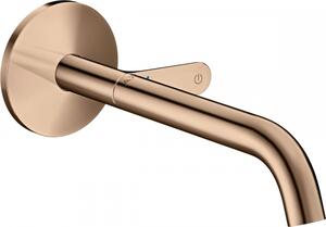 Baterie lavoar incastrata red gold lucios, pipa 220 mm, Hansgrohe Axor One Select Red gold lucios