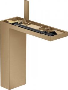 Baterie lavoar baie bronz periat, ventil click-clack, Hansgrohe Axor MyEdition 230 Bronz periat