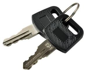 Cutie postala cu suport pentru ziare, 2 chei, de exterior, 33x30x8.5 cm, metal, negru