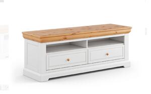 Comodă TV lemn masiv Iris, 155,2 × 47,6 × 57,7 cm