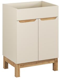 Comad Bali Cashmere dulap 60x46x84 cm sub chiuveta pe picioare bej BALI CASHMERE 82-60-46-2D