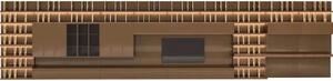 Unitate TV lemn masiv Capella 960 x 64 cm