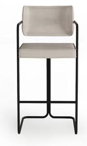 Scaun lemn masiv de bar Giallo, 52 × 57 × 109 cm