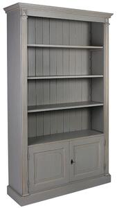 Bibliotecă lemn masiv Heritage 2 uși, 120 × 37 × 197 cm