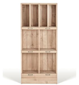 Bibliotecă lemn masiv Heritage, 60 × 33 × 132 cm