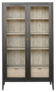 Vitrină lemn masiv Heritage, 108 × 42 × 190 cm