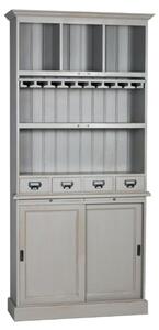Dulap lemn masiv înalt Heritage, 100 × 34 × 210 cm
