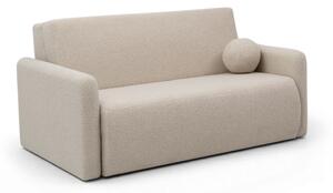 Canapea extensibilă Nido 3 locuri 140 cm cu ladă de depozitare - boucle bej deschis Quelle 03