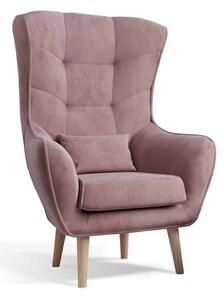 Fotoliu lemn masiv Sixty Matt Velvet 63, 85 × 90 × 103 cm