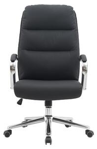Scaun lemn masiv de birou negru/crom Ergo Professional