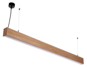 BRILAGI - Candelabru LED suspendat pe cablu GARDALINE LED/100W/230V stejar