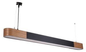 BRILAGI - Lustru LED suspendat pe cablu GARDALINE LED/100W/230V stejar/negru