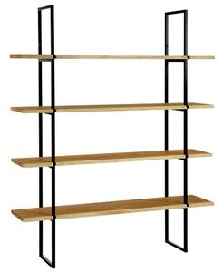 Etajeră lemn masiv Malina, 140 × 30 × 171 cm