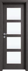 Usa HDF cu toc reglabil din MDF PAL - Colectia QUADRAT 4.1 - Culoare Gri Antracit