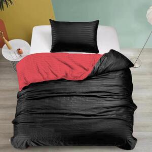 Lenjerie de pat din bumbac negru LINES Dimensiune lenjerie de pat: 70 x 90 cm | 140 x 200 cm