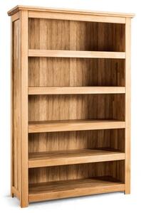 Bibliotecă lemn masiv mare Lucca, 132,6 × 207 × 48 cm